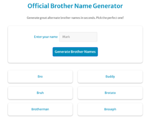 Brother Name Generator: 1,000+ Free Names for 2026