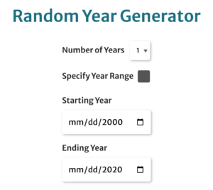 random year generator