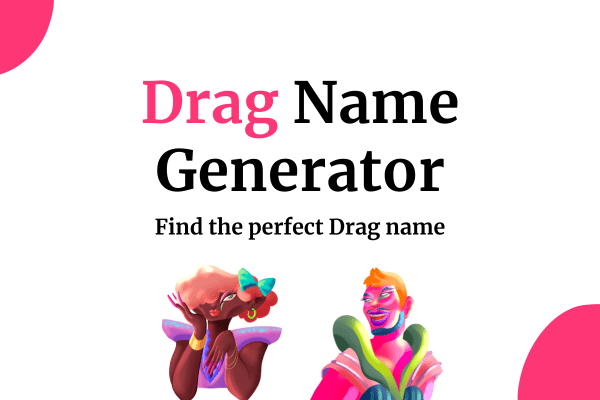 drag name generator thumbnail with drag queen and drag kings
